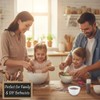 SUPVOX 3-Piece Flexible Silicone Bowl Set: Non-Slip & Unbreakable Mixing