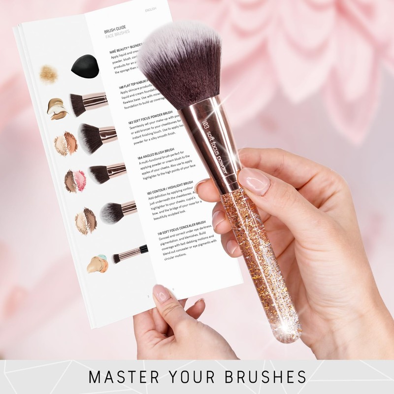 Niré Beauty 15piece Award Winning Glitter Makeup Brushes: Cute Makeup