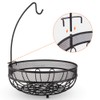 Huahong Fruit Basket with Banana Holder, Fruit Bowl, Metal Vegetable