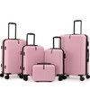 UIIMIII 5 Piece Luggage Set with Hard-Shell, Expandable, Lightweight, 360°