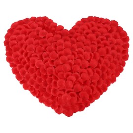 Usmilegift 1400 PCS Artificial Fake Rose Petals for Valentines Day,Flower Petals,Romantic Nightfor Her/Him Set,Wedding, Engagement, Party, in Bulk Flower Decorations（Red）