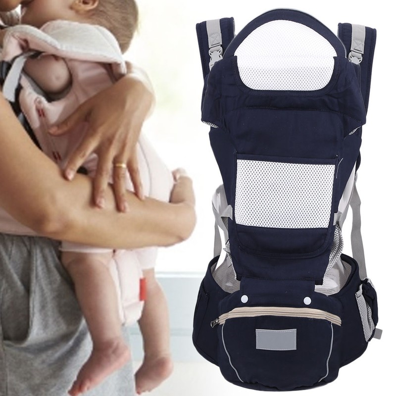 Infant Hipseat Multifunction Ergonomic Baby Wrap Breathable Newborn Front Facing