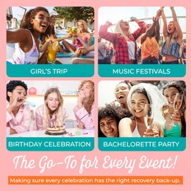 Hangover Kit (10 Pack) Pre-Filled Party Favors for Bachelorette Party Favors & Weddings – Party Recovery Bag, Bulk Hangover Favors for Girls Trips, Wedding Parties & 21st Birthdays | Rally Bag