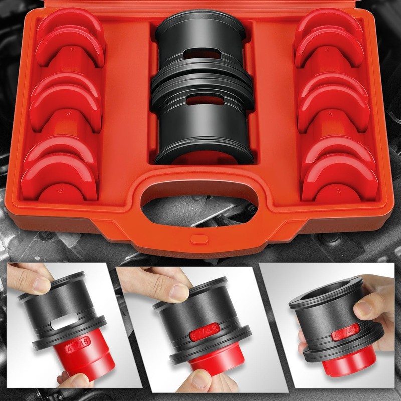 DNA MOTORING 14pcs Motorcycle Fork Seal Driver Set, Universal Fork