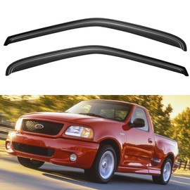 Window Visors Rain Guards for 1997-2003 Ford F150 Standard Cab, Out-Channel Window Vent Wind Deflectors Visors Shades for 1997-1999 F250, 2004 F-150 Heritage Regular Cab, 2PCS