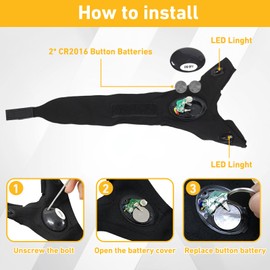 Laexepelle LED Flashlight Gloves for Fishing Camping, Easter Basket Stuffers, Cool Gadget Finger Lights, Christmas Gifts, Stocking Stuffers for Boyfriend Men Dad