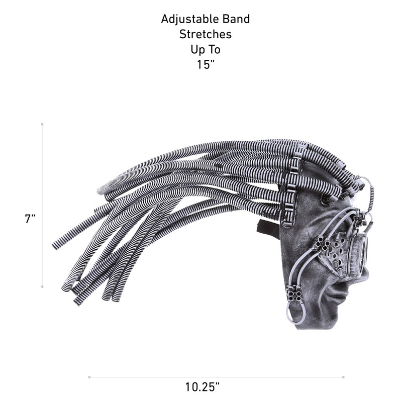 Attitude Studio Steampunk Smiling Joker Full Mask Goggles Costume -