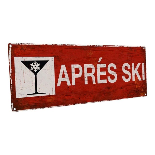 Homebody Accents – Après Ski 4"x12" Sign – Cozy Lodge