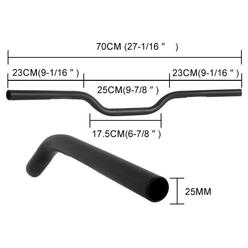 Dreamizer Motorcycle 1" 25mm Handlebars Drag Bars For Honda Shadow