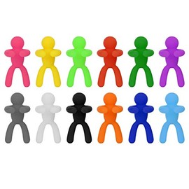 Etiquetas de silicona para copas, identificador de copa de vino, hogar, cocina (#1)