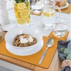 Sets of 4 Mustard Yellow Recycled Leather Placemats (28cm x