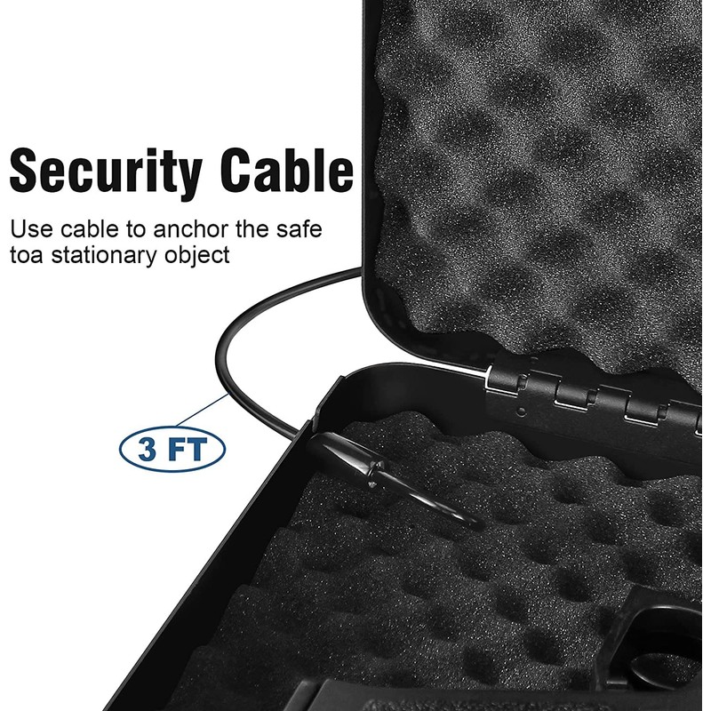 Gun Safe for Pistol, Quick Access Handgun Safe Firearm Lock