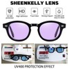 SHEEN KELLY Retro High Resolution Oval Sunglasses for Men Women