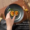 HaWare Plates and Bowls Set, Stoneware Dinnerware Sets, 12-Piece Hand-painted
