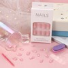 24Pcs False Nails,UHOMENY Square False Nails Short Long Fake Nails