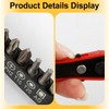 Lotsdonxia Ratchet Wrench Set Mini 36-Tooth L-Bend Screwdriver Ideal for