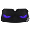 KEEPREAL Blue Evil Eyes Windshield Sun Shade - Foldable Car