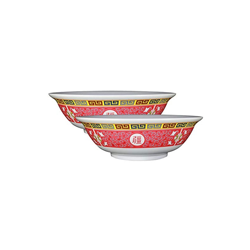 Happy Sales Longevity Design Melamine Oriental Pho Noodle Soup Bowl