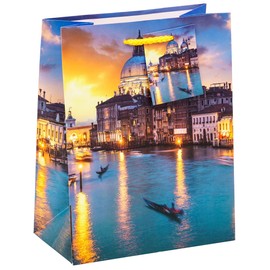 TSI 82010 Gift Bags Tuscany & Venice Pack of 12 Medium (H x W x D) 23 x 18 x 10 cm