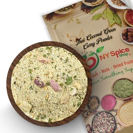 NY SPICE SHOP Thai Coconut Green Curry Powder – Green Curry Powder Seasoning - Curry Powder Spice - Green Curry Mild - Thai Coconut Green Curry Mix – Curry Powder Blend 8 (Ounce)