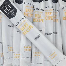 bark box Lot Of 6 Pet Gourmet Beef Recipe LARGE Chew Sticks 1.4oz ea. Bark Box Treats