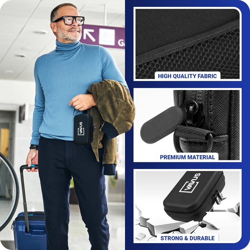 Vavus Travel Case Pack for Translators, Hard Shell Case, Accessory