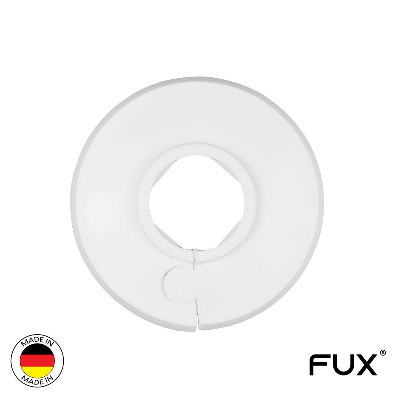 FUX Pack of 2 Single Heating Pipe Rosette 8 mm