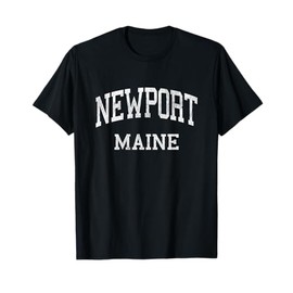 Newport Maine ME Vintage Athletic Sports Design T-Shirt