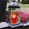 Gravidus Grave Candles Ambrosius, Stylish Grave Light in Red, Weatherproof,