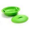 Norpro Silicone Steamer with Insert, Green, 1 Count (Pack of