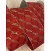Premium Red & Sparkly Gold Ribbon 2.5” Premium CHRISTMAS Wired