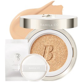 Vanilla Co. Banila Co Coverlicious Ultimate White Cushion Foundation 14g + Refill 14g Set, 23 Medium, 1 Piece / 바닐라코 커버리셔스 얼티밋 화이트 쿠션 파운데이션 14g + 리필 14g 세트, 23 미디엄, 1개