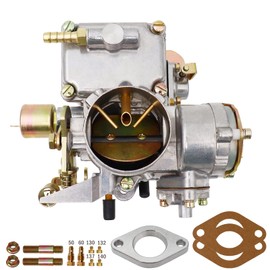 37 Pict-3 Carburetor For VW Beetles Super Beetles 1971-1979 Dual Port 1600cc Air Cooled Type 12V Engine Electric Choke Volkswagen Bug Bus Thing Karmann Ghia Sedan Kombi, SOLEX 37MM 113129031K