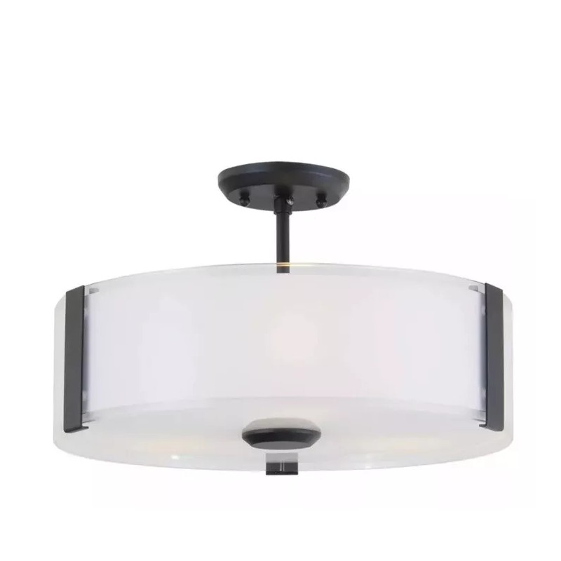 DSI Lighting Bronze LED Semi-flush Mount ~NIB 13.8” Wide X