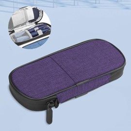 Colcolo Cooling Travel Case,Portable Cooling Bag Organizer,Compact for Trips Supplies,Storage Insulated Organizer,Mini Isolated Pack, violet
