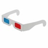 50 Pairs - Flat- 3D Glasses Red and Cyan White