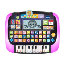 VTech Baby Learning and Music Tablet - Talking Musical Tablet with 12 Learning Activities and Luminous Frame - Learn Words, Letters, Numbers - For Children Aged 2-5 Years, Colourful