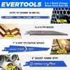 EVERTOOLS 8-in-1 Multi-Blade Hand Saw, Small Hacksaw, Long Handsaws, Jab