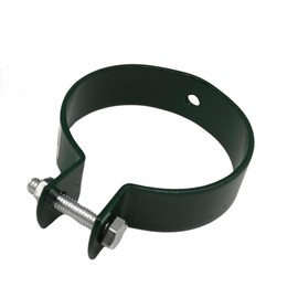 Fence Clamp Post Clamp 60 mm Diameter Clamp Green for Fence Wire Mesh Fence Pack of 6