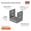 Simpson Strong-Tie ABU66Z ABU ZMAX Galvanized Adjustable Standoff Post Base