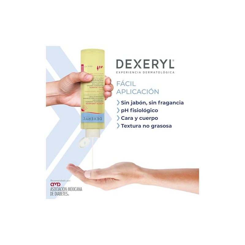 Dexeryl, Aceite dermolimpiador emoliente, 200ml