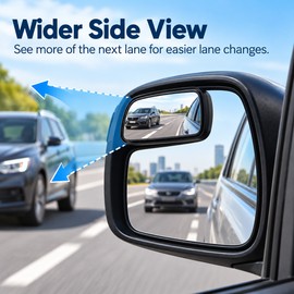 360° Adjustable Blind Spot Mirror for Cars – Wide-Angle Convex Rearview Mirror for Easier Lane Changes & Parking