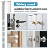 Mynoozi 30Sets M3 Door Handle Fixing Screws and Sleeves, Nickel