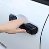 4pcs Gloss Black ABS Car Outer Side Door Handle Panel