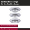Paulmann 92113 Recessed Light Set of 3 Rigid Round 90