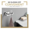 Angle Simple Double Towel Hook Polished Chrome, 304 Stainless Steel