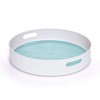 Copco Non-Skid Under-Sink Pantry Cabinet Kitchen Organizer, 18-Inch, White/Aqua Sky