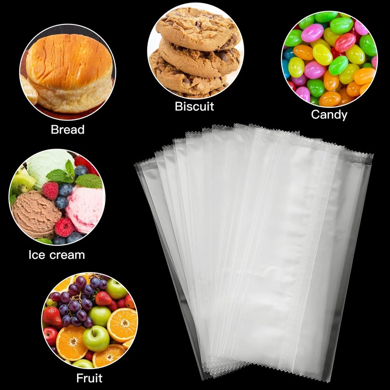 OFKPO 100 Ice Lolly Bags and Sticks, with 150 Twist