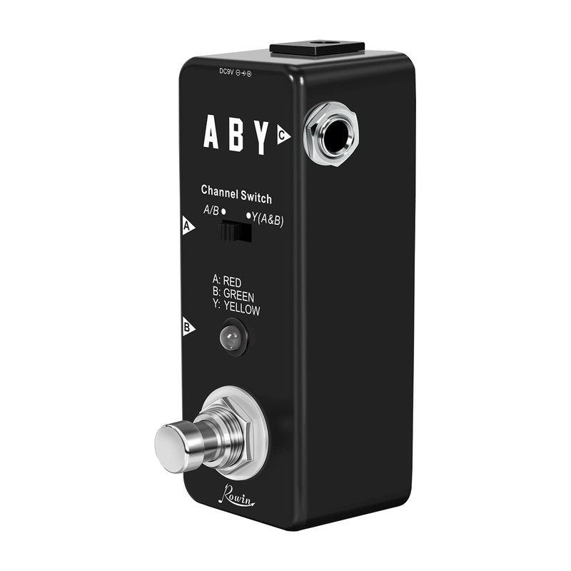 Rowin ABY BOX Guitar Pedal A/B/Y Switch Box for Electric