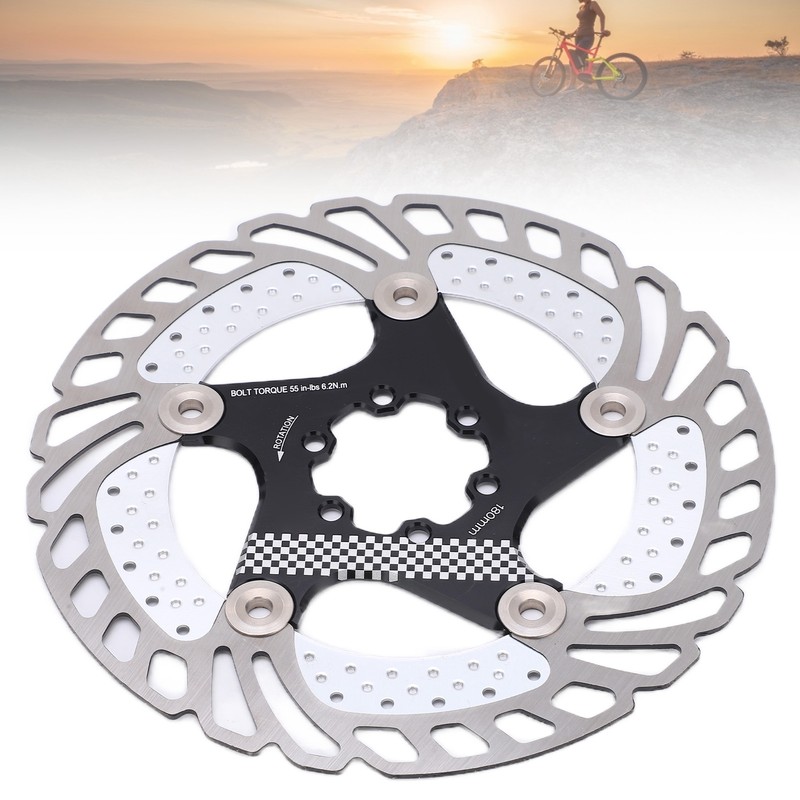 Disc Brake Rotor Black CNC Engraving Milling Anodized Marking Bike
